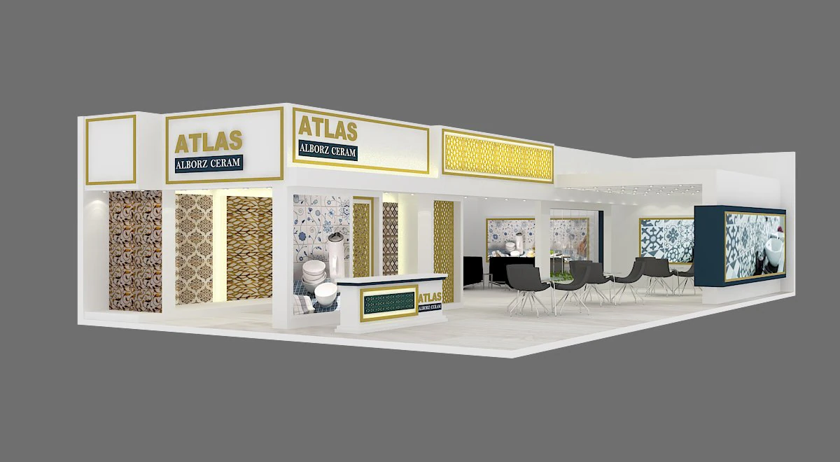 exhibition stand 21 3D Model .c4d .max .obj .3ds .fbx .stl .blend 