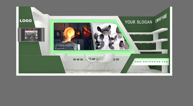 exhibition stand 25 3D मॉडल .c4d .max .obj .3ds .fbx .stl .blend 
