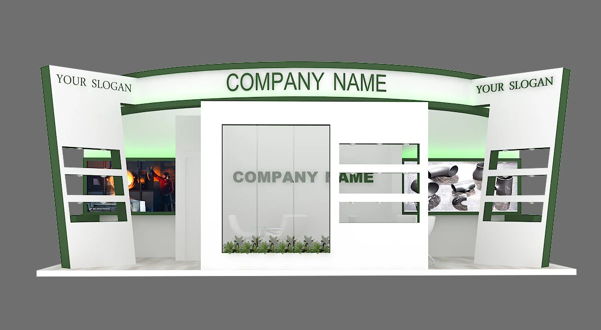 exhibition stand 26 3D Model .c4d .max .obj .3ds .fbx .stl .blend 