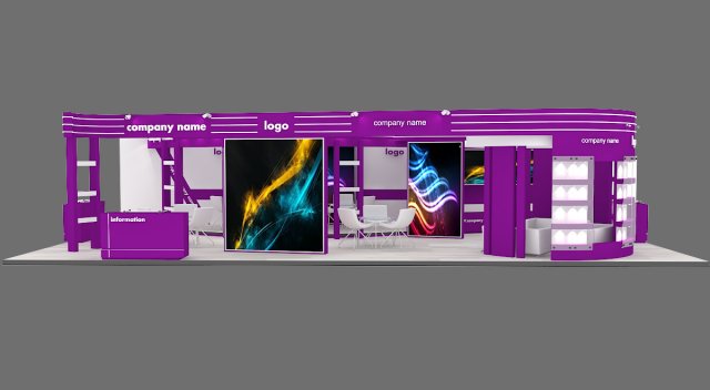 exhibition stand 29 3D मॉडल .c4d .max .obj .3ds .fbx .stl .blend 
