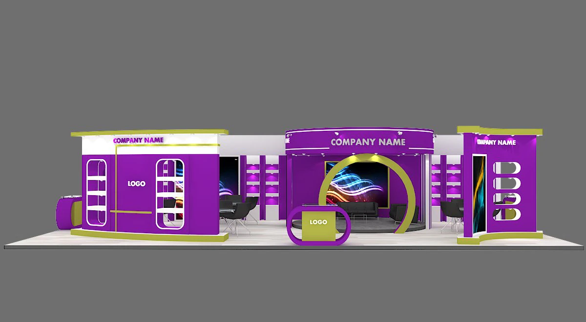 प्रदर्शनी स्टैंड 30 3D मॉडल .c4d .max .obj .3ds .fbx .stl .blend