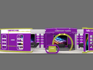 प्रदर्शनी स्टैंड 30 3D मॉडल