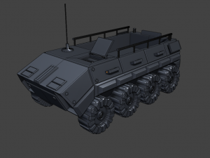 mobile cargo drone mcd-13 3D 모델
