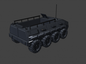 mobile cargo drone mcd-13 3D 모델