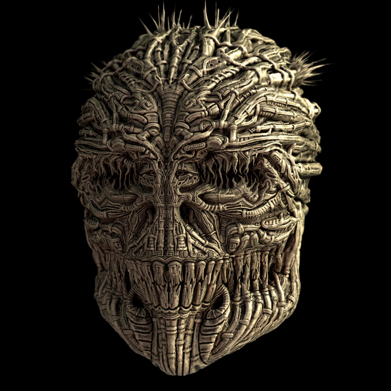 giger skull 3D Model .c4d .max .obj .3ds .fbx .stl .blend 