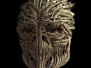 giger skull 3D मॉडल