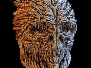giger skull 3Dモデル