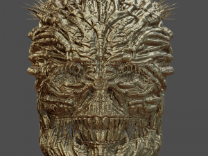 giger skull 3Dモデル