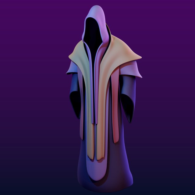 two magic robes low-poly subdiv ready 3D मॉडल .c4d .max .obj .3ds .fbx .stl .blend 