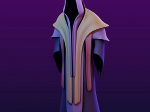 two magic robes low-poly subdiv ready 3D मॉडल