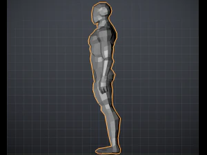 man basemesh idealized proportions 3D Model