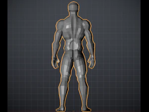 man basemesh idealized proportions 3D Model