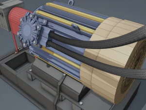 two nkv type pumps 3D Model