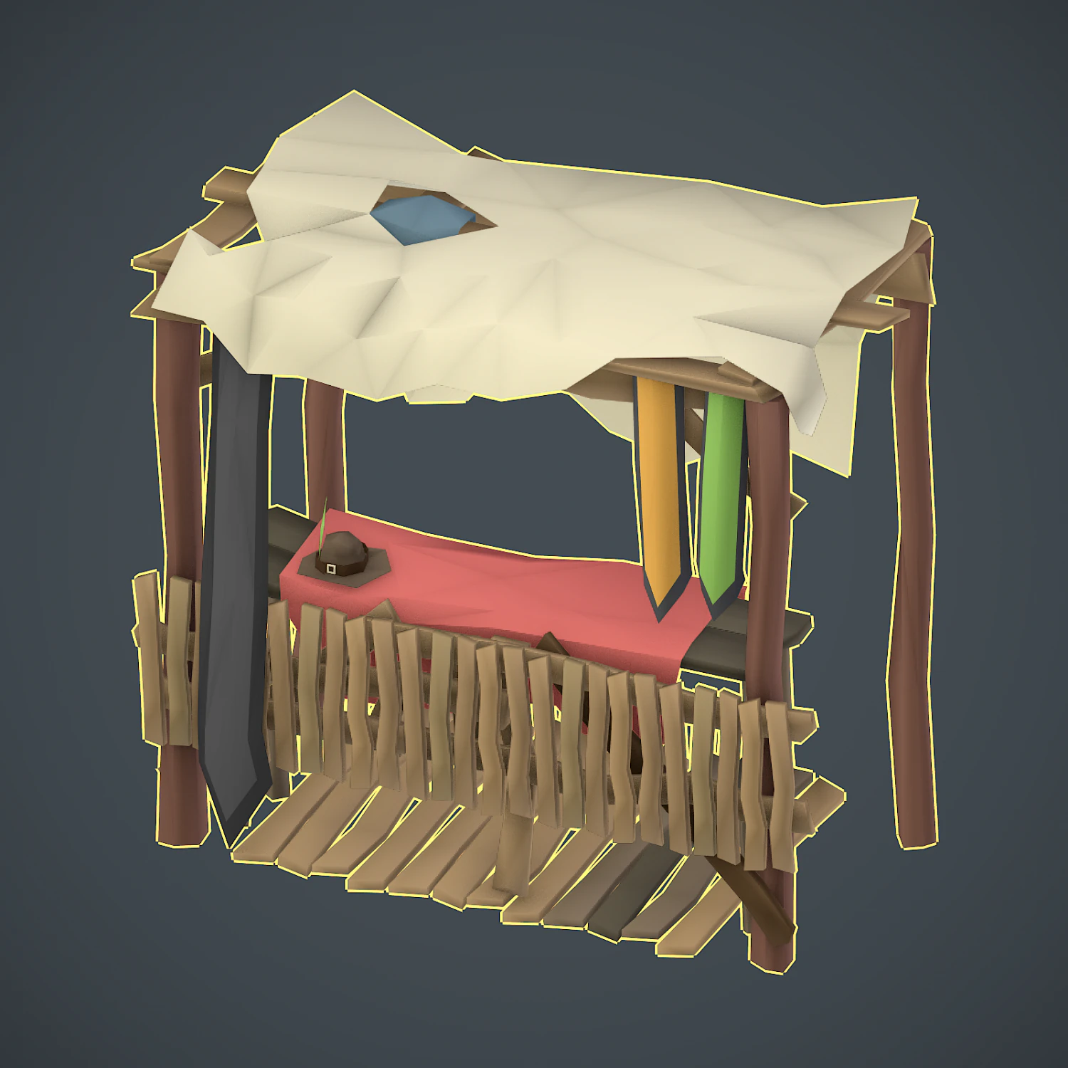 cartoon trade shop 3D Model .c4d .max .obj .3ds .fbx .stl .blend 