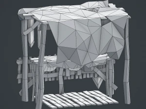 cartoon trade shop 3D Model