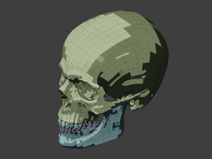 perfect shaped skull basemesh 3Dモデル