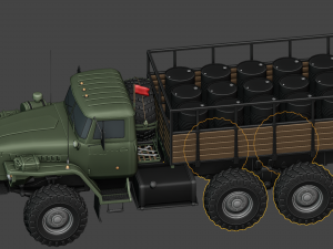 ural 4320 mod a 3D मॉडल