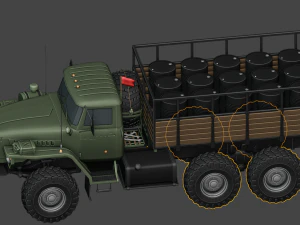 ural 4320 mod a 3D Model