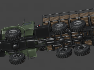 ural 4320 mod a 3D मॉडल