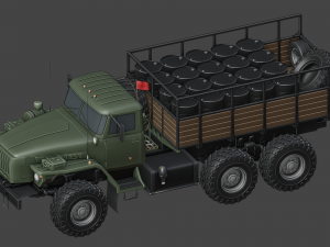 ural 4320 mod a 3D मॉडल