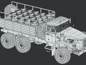 ural 4320 mod a 3D मॉडल