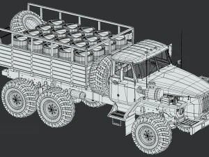 ural 4320 mod a 3D Model