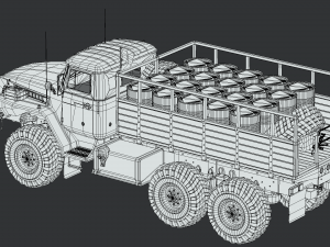 ural 4320 mod a 3D मॉडल