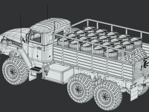 ural 4320 mod a 3D Model