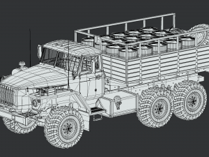 ural 4320 mod a 3D मॉडल
