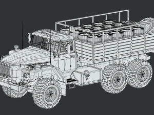 ural 4320 mod a 3D Model