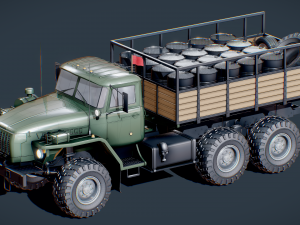 ural 4320 mod a 3D मॉडल