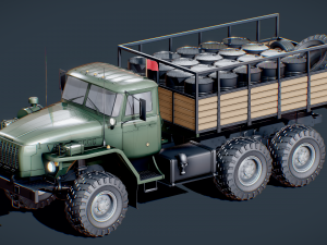 ural 4320 mod a 3D मॉडल
