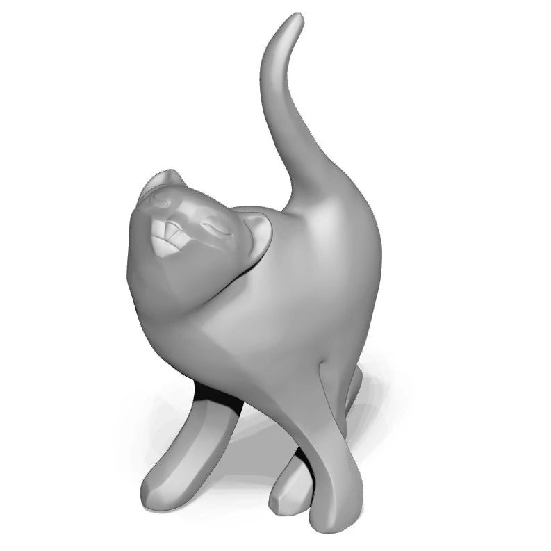 cat decorationn 3D Print Model .c4d .max .obj .3ds .fbx .stl .blend 