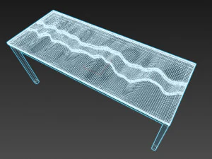 स्लैब टेबल 3D मॉडल