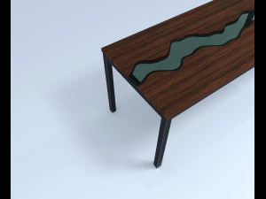 स्लैब टेबल 3D मॉडल