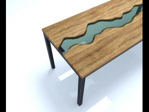 स्लैब टेबल 3D मॉडल