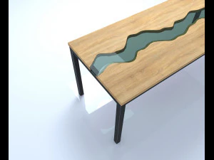 स्लैब टेबल 3D मॉडल