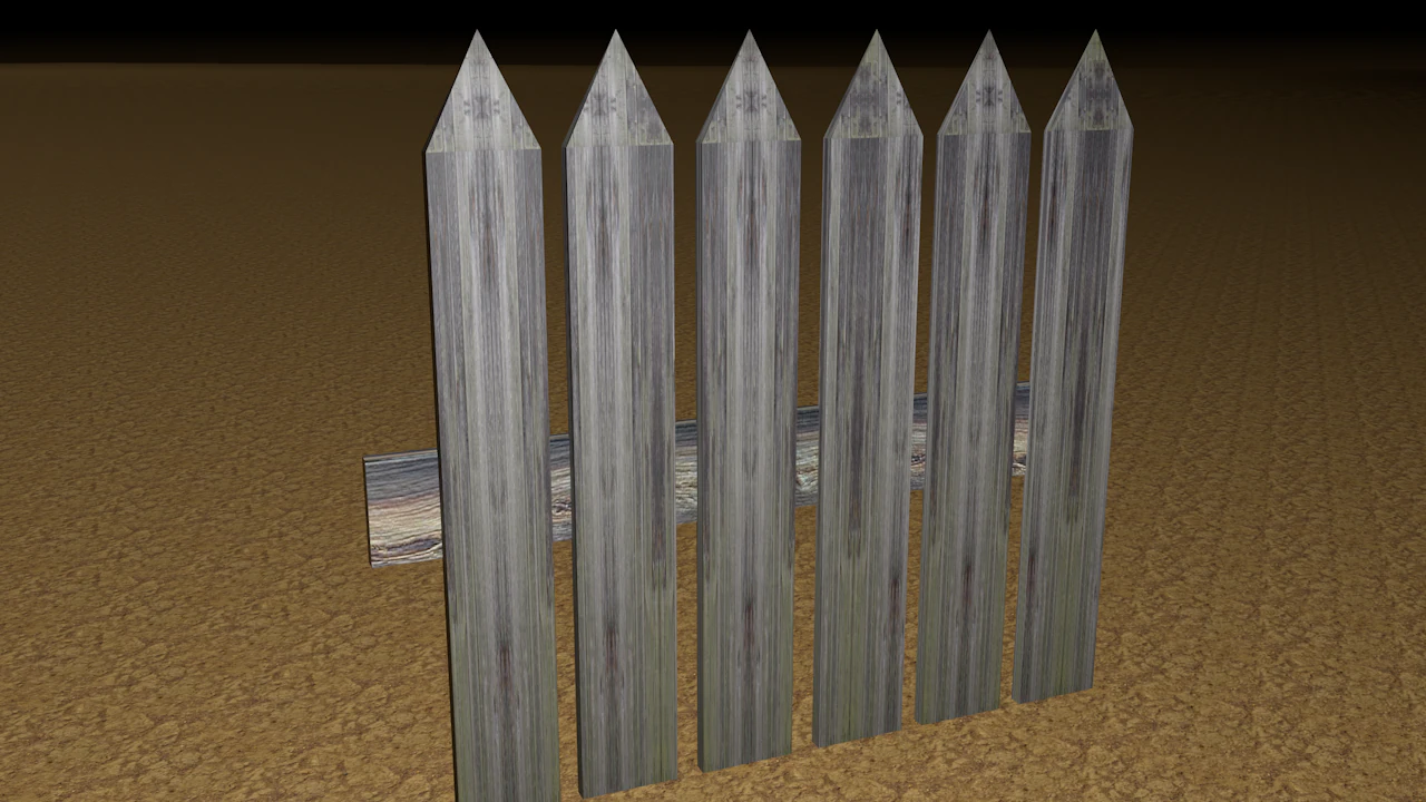 modular low-poly fence textures mat 3D Model .c4d .max .obj .3ds .fbx .stl .blend 