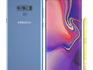 samsung galaxy note 9 - ocean blue 3D मॉडल