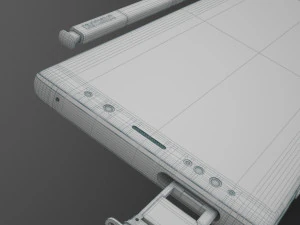 सैमसंग गैलेक्सी नोट 9 - समुद्री नीला 3D मॉडल