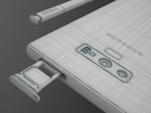 सैमसंग गैलेक्सी नोट 9 - समुद्री नीला 3D मॉडल