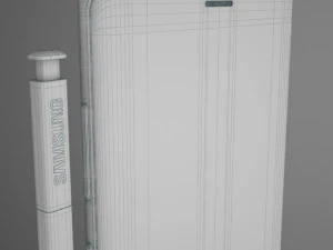 सैमसंग गैलेक्सी नोट 9 - समुद्री नीला 3D मॉडल