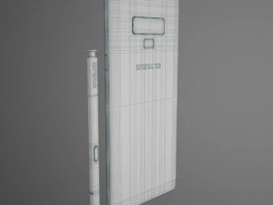 सैमसंग गैलेक्सी नोट 9 - समुद्री नीला 3D मॉडल