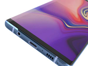 सैमसंग गैलेक्सी नोट 9 - समुद्री नीला 3D मॉडल