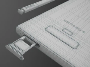 सैमसंग गैलेक्सी नोट 9 - समुद्री नीला 3D मॉडल