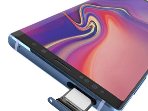 सैमसंग गैलेक्सी नोट 9 - समुद्री नीला 3D मॉडल