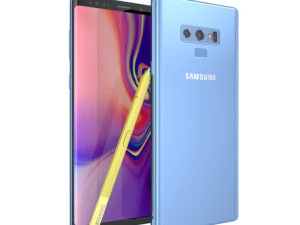 삼성 갤럭시 노트 9 - 오션 블루 3D 모델