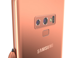 samsung galaxy note 9 - metallic copper 3D मॉडल