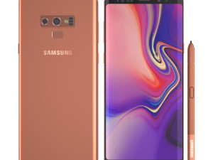 samsung galaxy note 9 - metallic copper 3D मॉडल
