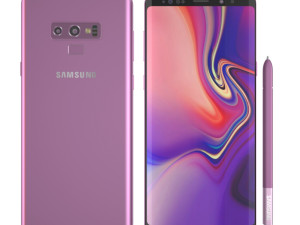 samsung galaxy note 9 - lavender purple 3D Модель